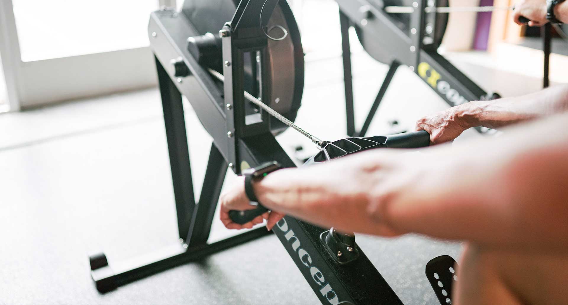 Rowing on our sports performance training